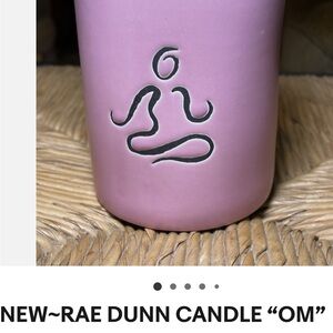 Rae Dunn Lavender 'Om' Candle